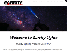 Tablet Screenshot of garritylites.com